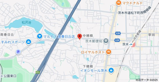 アイウエスト茨木の地図