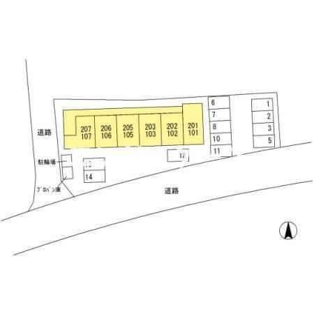 セプトガーデン元総社の区画図|高崎、前橋エリアのお部屋探しはエンドスケープまで！お客様の理想お聞かせ下さい♪