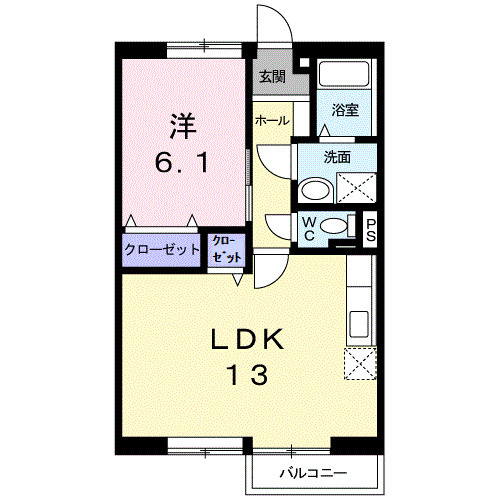 プリオール実丸Ｂの間取り
