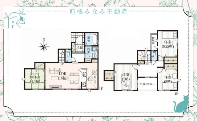 高崎市下小鳥町2期　２号棟(全４棟)　グラファーレ　新築建売分譲の間取り