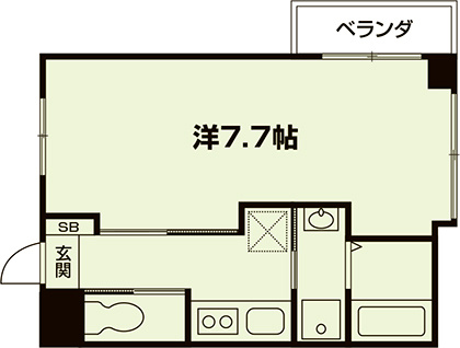 ウィーブス御所西の間取り|代表的な間取りです