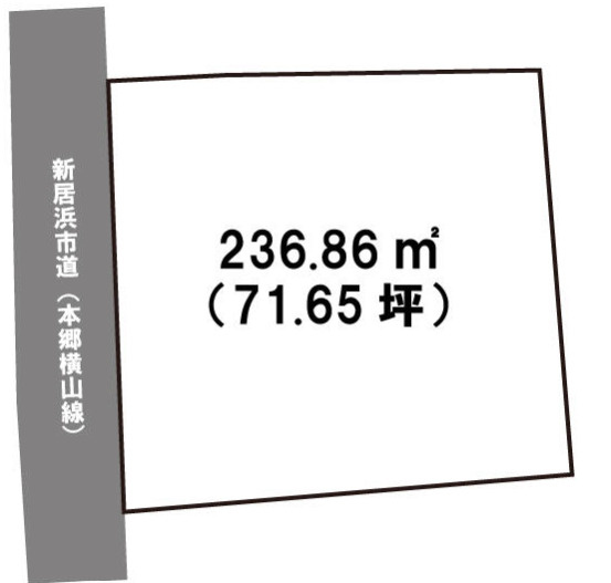 本郷1丁目　売土地の土地図