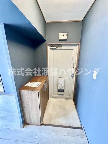 池上ハイツの玄関