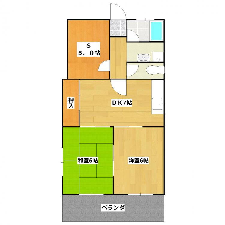ミダスハイツの間取り
