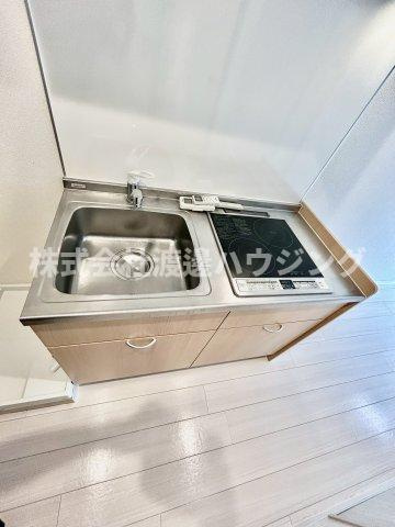 アパートメント・シバタ2のキッチン|２口IH