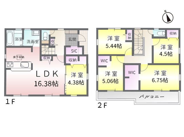 春日井市藤山台9丁目（全2棟）の間取り