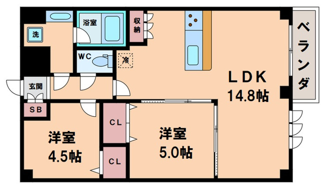 【間取り】 | スプランディッド上本町WEST