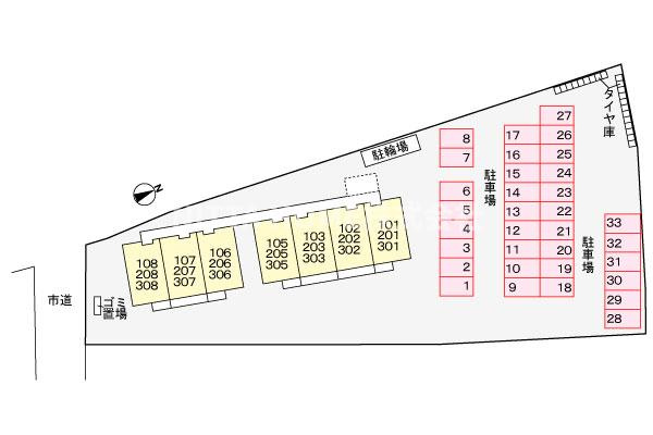 グランド堀の区画図