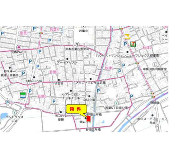 よかタウン／東区若葉6丁目２期／1号棟の地図