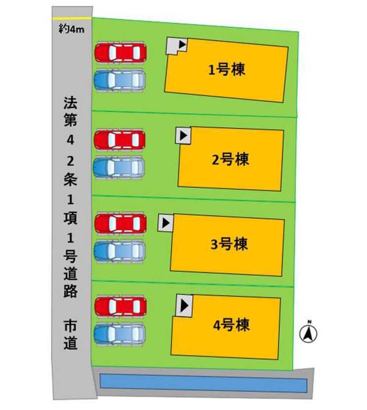 よかタウン／東区若葉6丁目２期／2号棟の区画図