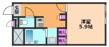 【間取り】 | レオパレスコンフォート上本町