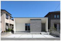 おしゃれな平屋の画像