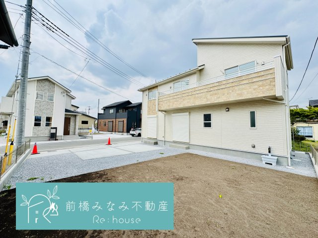 前橋市後家町　１号棟(全５棟)　ブルーミングガーデン　新築建売分譲の外観|外観は落ち着いています