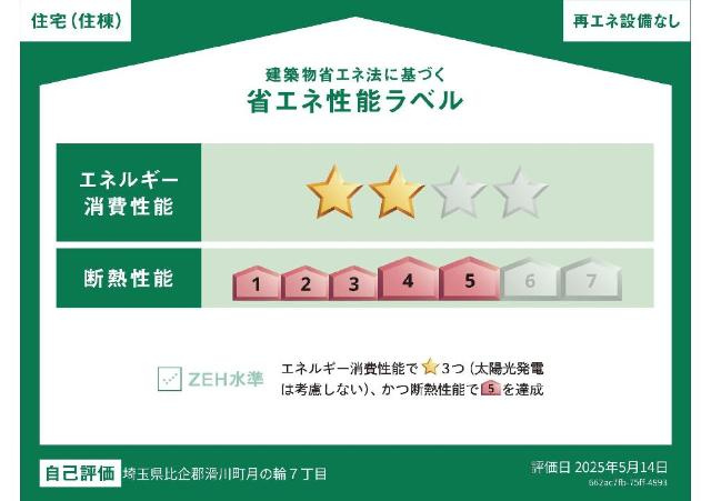 【省エネ性能ラベル】 | サンローズⅡ | 省エネ性能ラベル