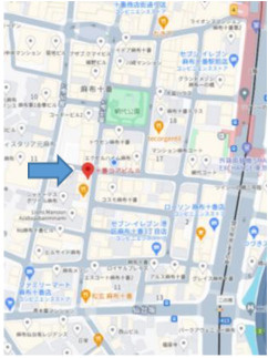 十番コアビルⅡの地図