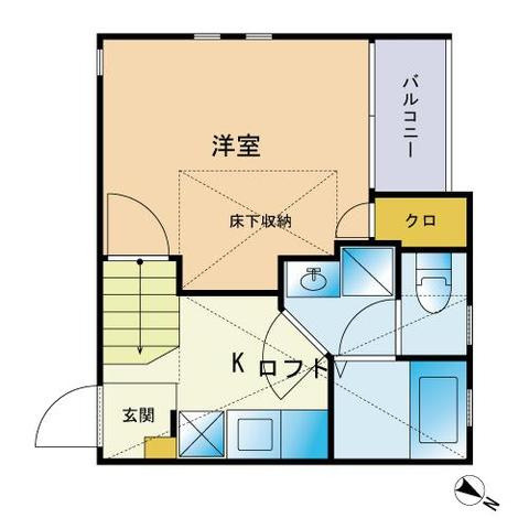 コンフォートベネフィスジオ吉塚駅前の間取り