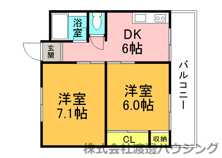 クリーンハイツ豊里の間取り