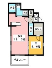 メゾンクラッセユニバ通りの間取り
