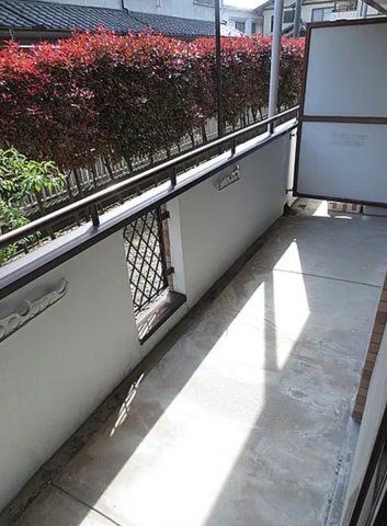 兵庫県明石市1棟売りマンションのバルコニー