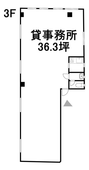 【間取り】 | 貸事務所