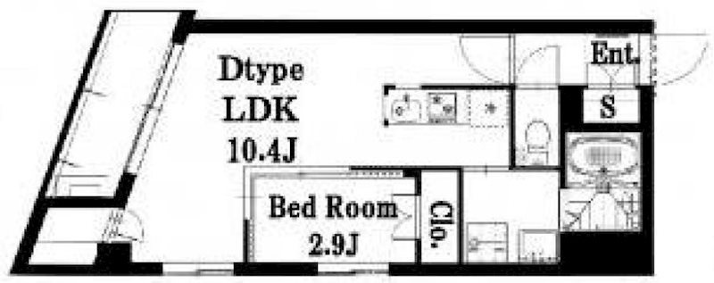 b'CASA Yokohama Yoshinochoの間取り