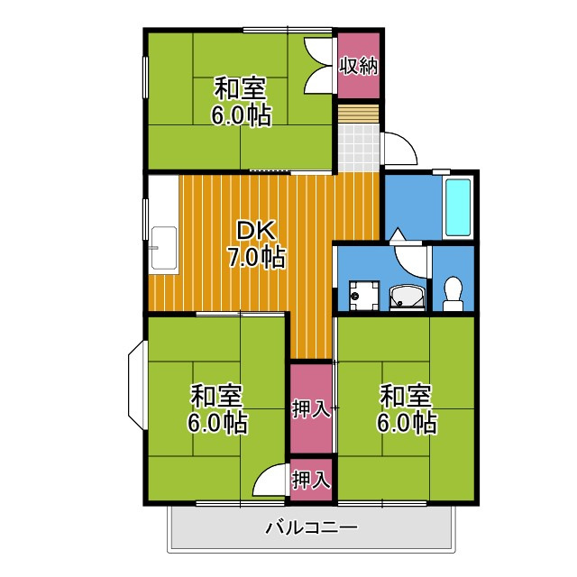 ディアコート小金台C棟の間取り