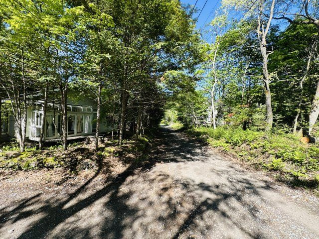 南軽井沢 南平台エリア 中古戸建の前面道路含む現地写真