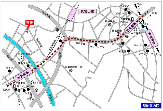 ソレイユコートの地図|★案内図★