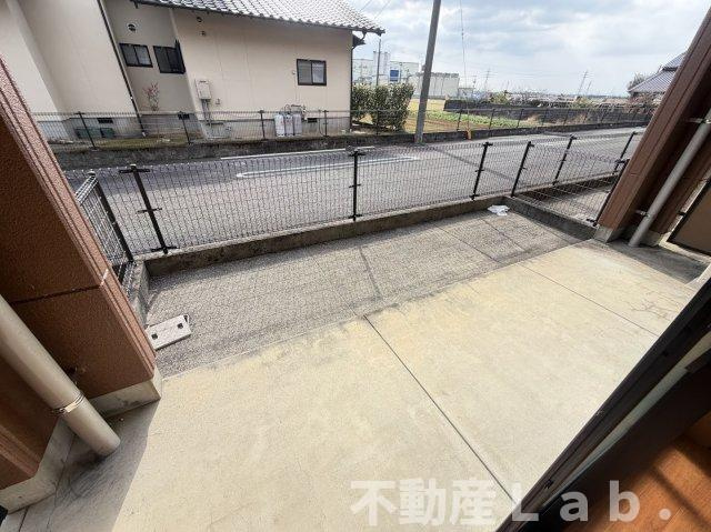 ハイツルーエンのバルコニー