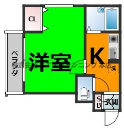 仲介手数料０円！ノーブル千賀の間取り