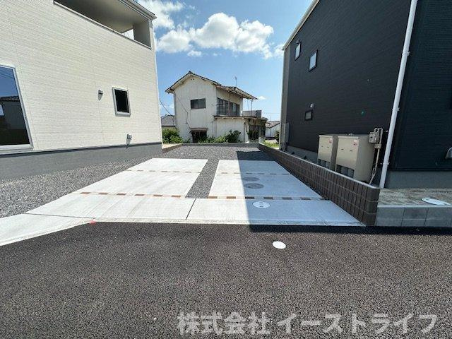 【新築戸建】　いわき市内郷宮町1期の駐車場|2号棟の駐車場です。随時ご案内いたします！お気軽にご連絡ください。