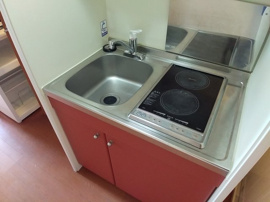 電気コンロが2口あるタイプ