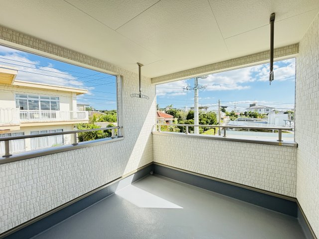 CG金武町屋嘉第2　2号棟　＼☆ご成約時キャッシュバック☆／のバルコニー