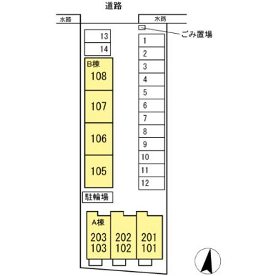 【区画図】 | ドルセットセブン A棟