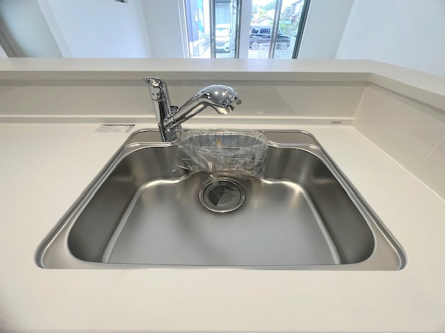 ◎茅ヶ崎市柳島1丁目　新築戸建　2号棟のキッチン|キッチンシンク♪