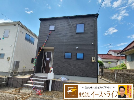 【新築戸建】　いわき市郷ヶ丘2丁目1期　全2棟　長期優良住宅の外観|1号棟外観写真
