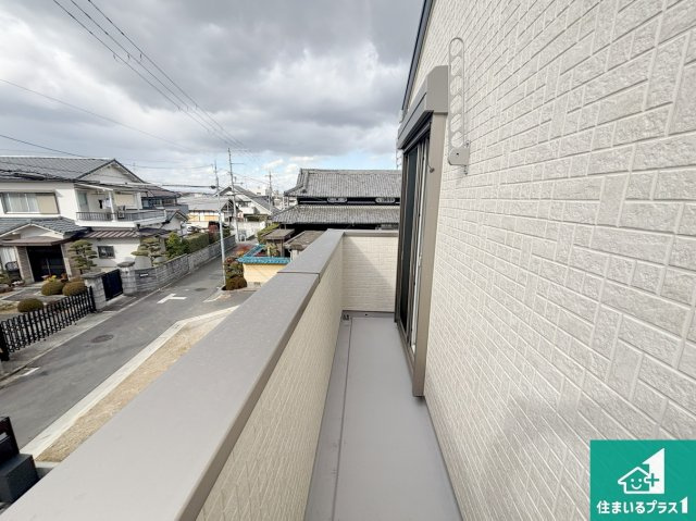 1(土)2(日)現地説明会！◆堺市中区福田　未入居　限定1邸のバルコニー|日当たりのよいバルコニー！お部屋が開放的に！