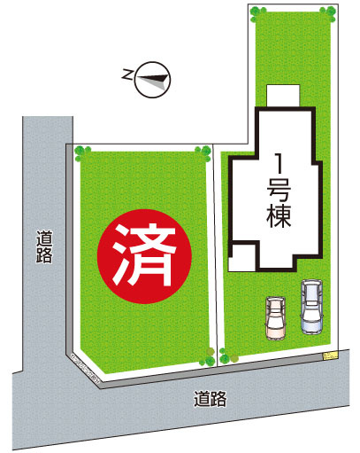 1(土)2(日)現地説明会！◆堺市中区福田　未入居　限定1邸の区画図|全2区画