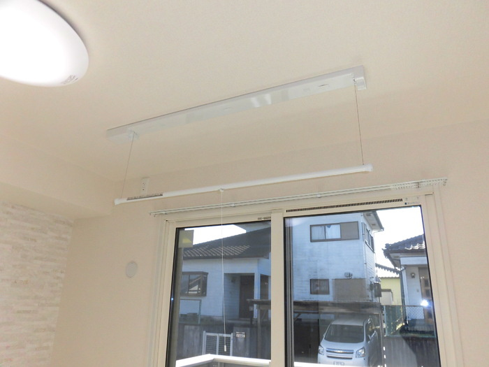 花笑み荘 B棟|Ｂ102 照明 室内物干し