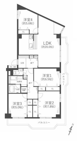 千里山田グリーンハイツ弐号棟