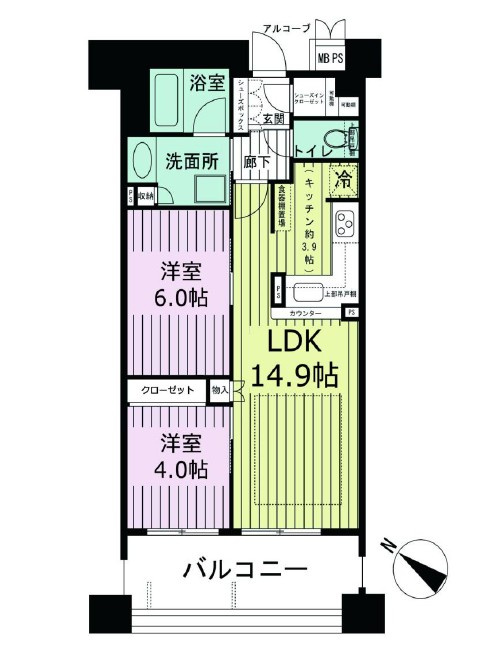 ワコーレザ・トアロードレジデンスの間取り