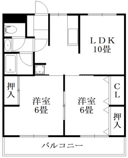 【間取り】 | ガーデンヒルズ城南Ⅵ