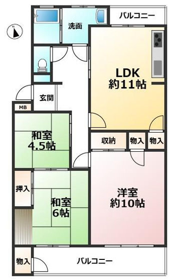 【間取り】 | 足立ハイマート