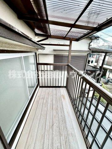 浜1丁目テラスハウス東4号棟のバルコニー