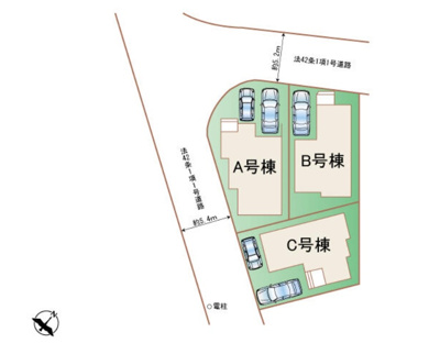 【区画図】 | 南多聞台３丁目　新築戸建　３区画