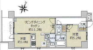 リストレジデンス茅ヶ崎の間取り