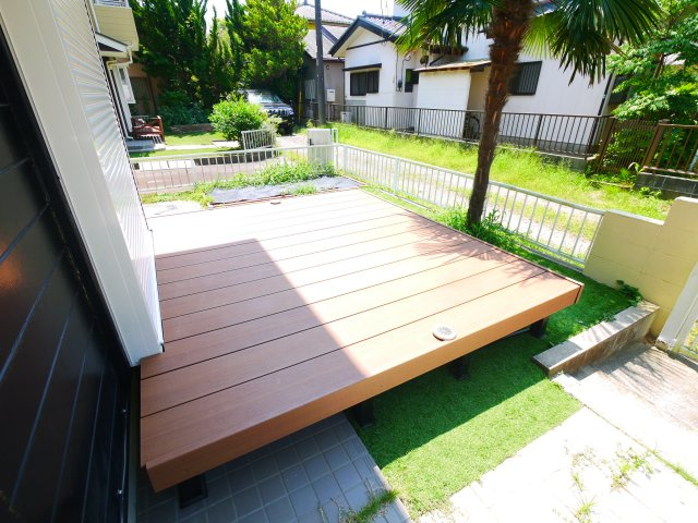 大網白里市北今泉　中古戸建の庭|内外装リフォーム済み令和6年2月 2階にトイレ・洗面台設置しました。大網海岸まで車約5分セカンド利用