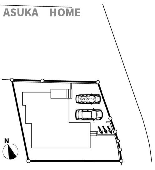 旭区上白根２丁目新築戸建の区画図