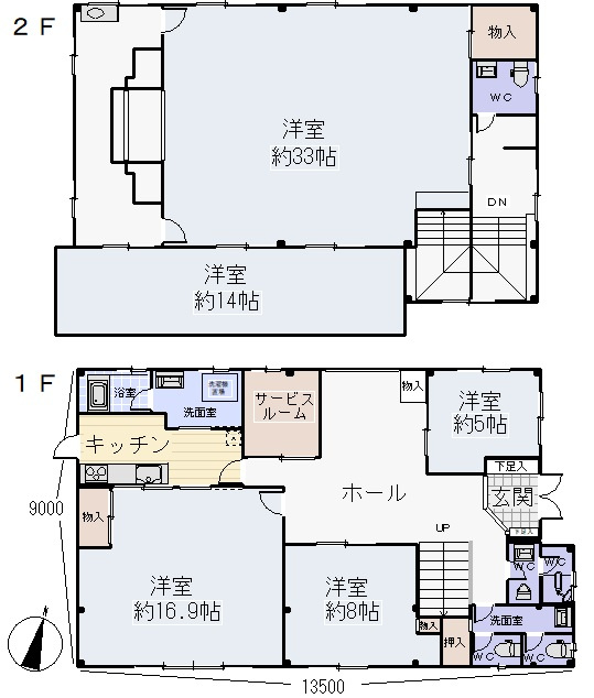間々安田382-1店舗一棟の間取り