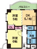 YKハイツ西明石北の間取り